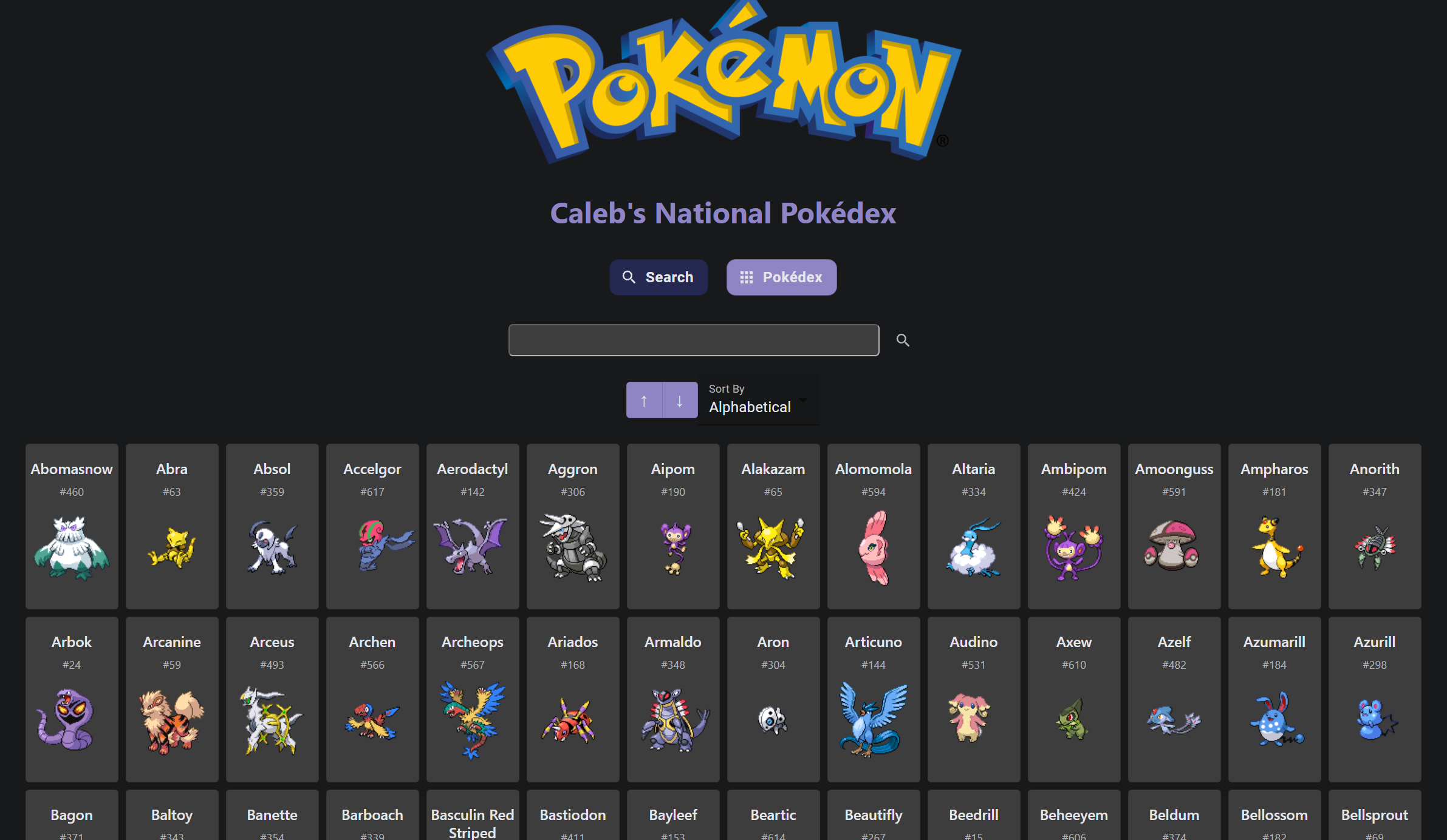 National Pokedex